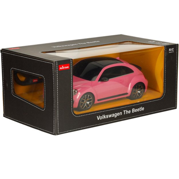 Rastar 78000 Volkswagen Beetle 1:14 nuotolinio valdymo automobilis rožinės spalvos 8