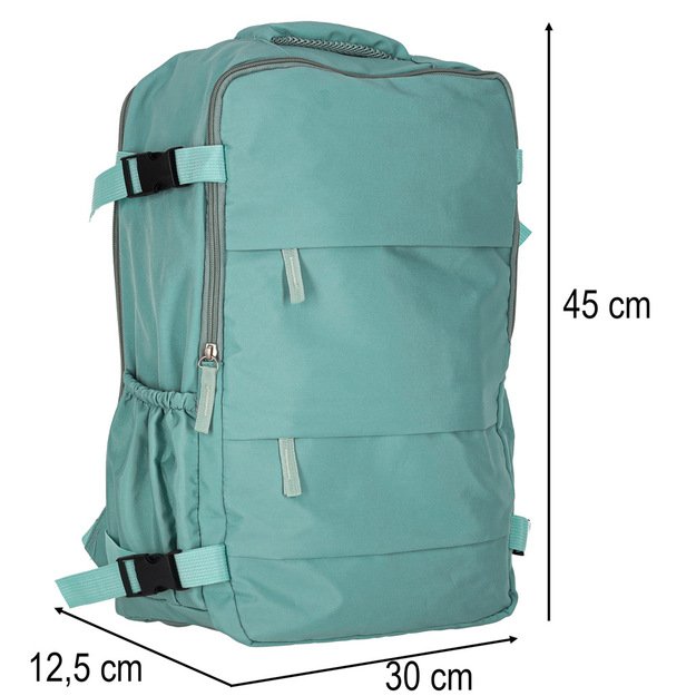 Bagažo kelioninė kuprinė žalia 45x30 cm