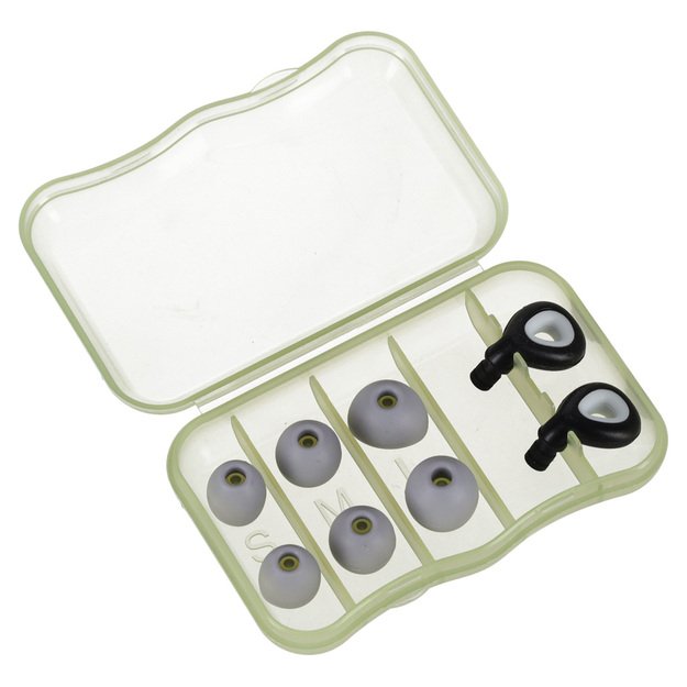 Ausų ki&scaron;tukai silikoniniai kam&scaron;čiai triuk&scaron;mo mažinimui 3 dydžių rinkinys