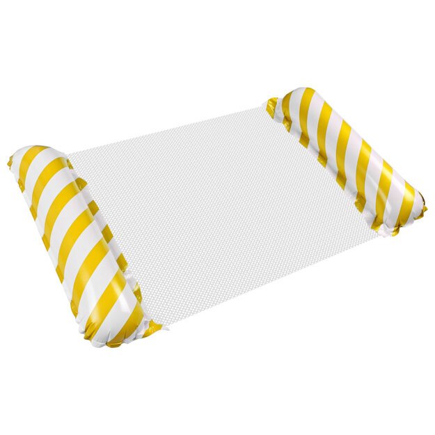 Pripučiamas paplūdimio čiužinys hamakas vandens gulto kėdė baseinas geltonas