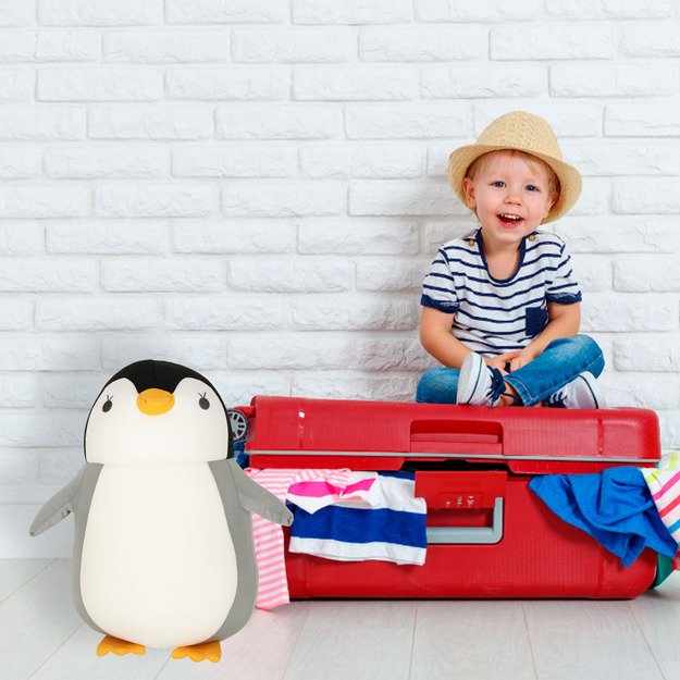 Kelioninė pagalvėlė 2in1 kaklo ragelis automobiliui lėktuvui pingvinas talismanas