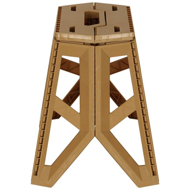 Sulankstoma taburetė Turizmo kėdė Juoda Ne&scaron;iojama kempingo kėdė 39,5 cm chaki spalvos