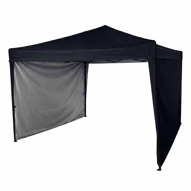 LUARO sodo paviljonas vakarėlių palapinė komercinė pavėsinė 3x3m juoda
