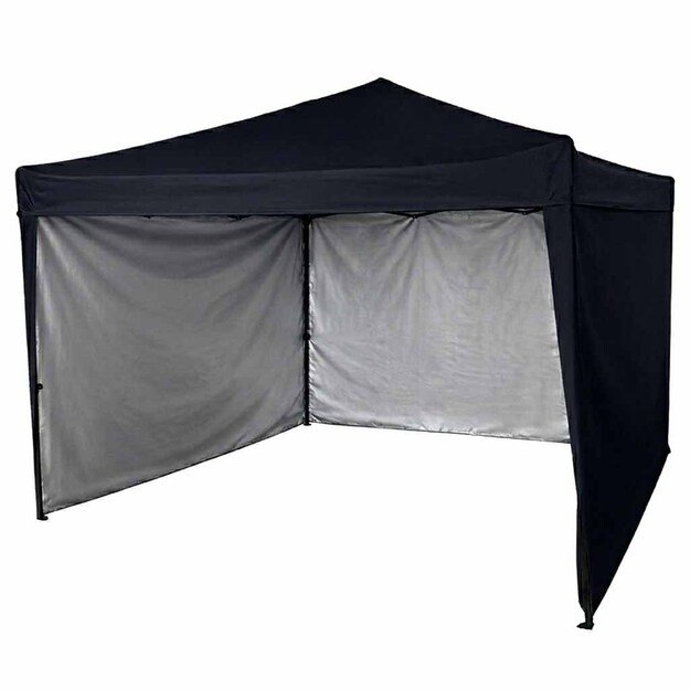 LUARO sodo paviljonas vakarėlių palapinė komercinė pavėsinė 3x3m juoda