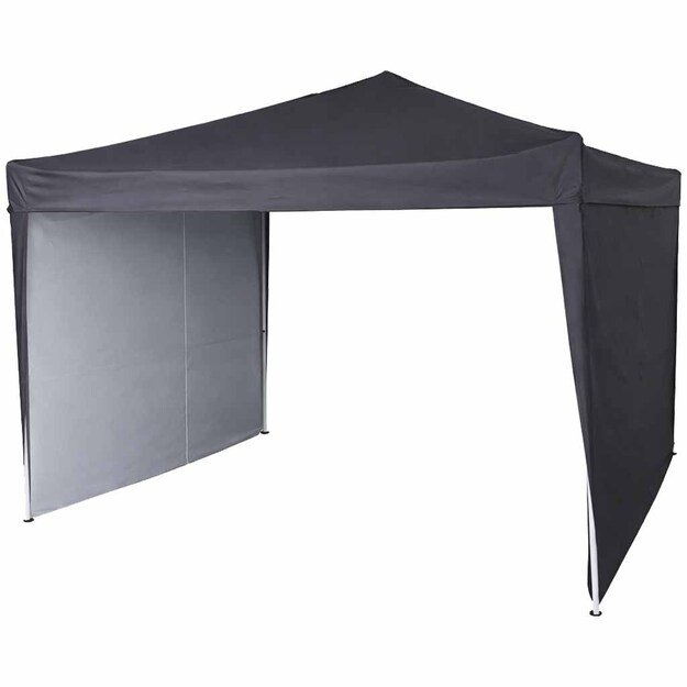 LUARO sodo paviljonas vakarėlių palapinė komercinė pavėsinė 3x3m juoda