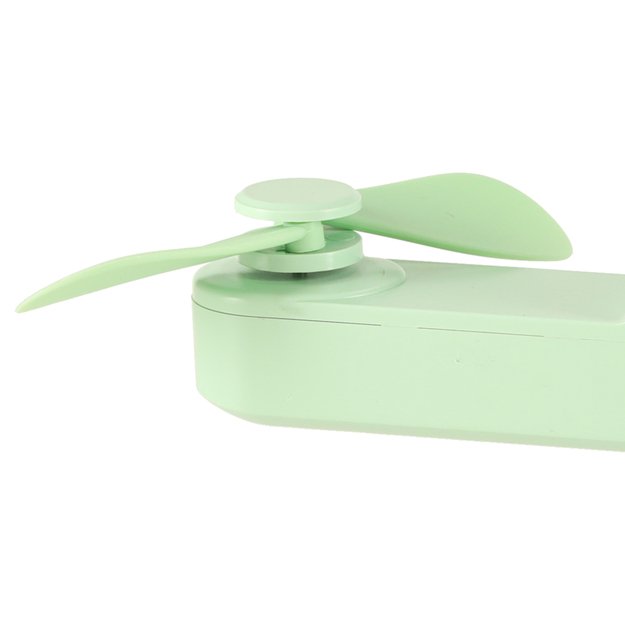 Stalinis ventiliatorius mini rankinis sulankstomas ventiliatorius ne&scaron;iojamas USB žalias