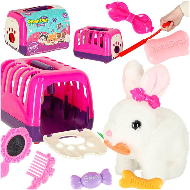 Morkų triu&scaron;is triu&scaron;is pliu&scaron;inis vaik&scaron;to juda ausimis