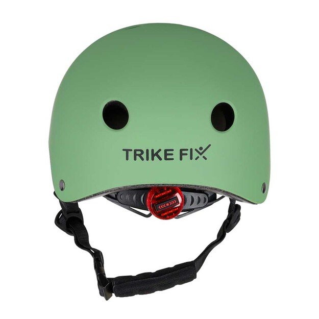 Trike Fix vaiki&scaron;kas dviratininko &scaron;almas reguliuojamas LED M 55-58cm tamsiai žalias