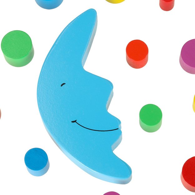 Montessori žaidimas - Balansuojantis medinis mėnulis