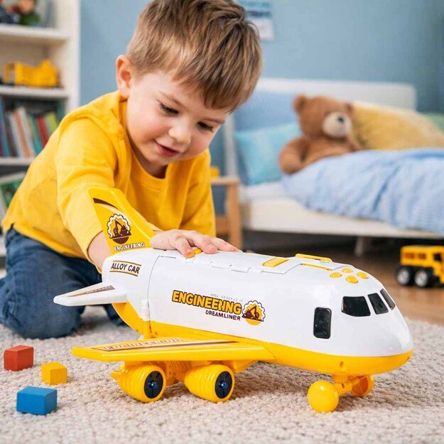 Orlaivis / Lėktuvas transporteris + 3 statybinės transporto priemonės