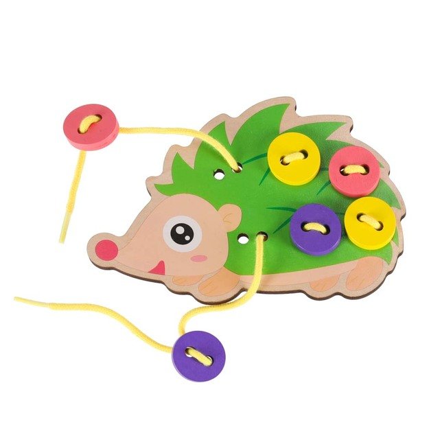 Mokomasis rinkinys, skirtas mokytis siūti sagas ežiukas ežiukas