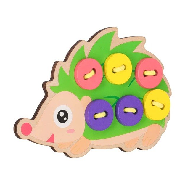 Mokomasis rinkinys, skirtas mokytis siūti sagas ežiukas ežiukas