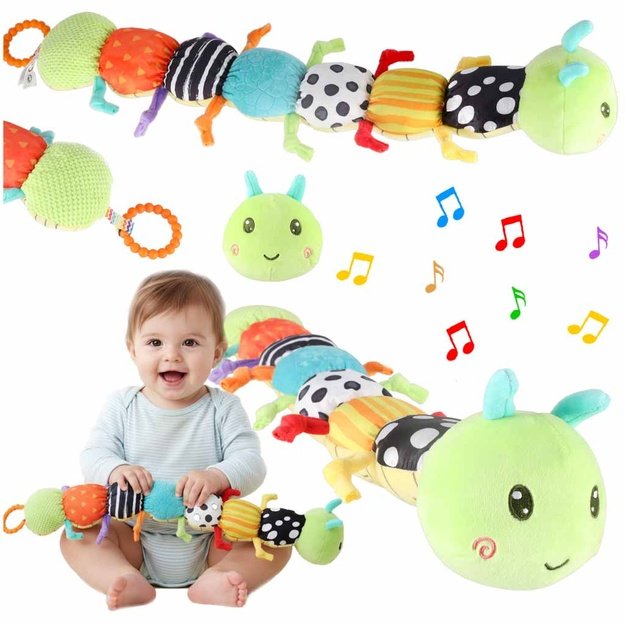 Interaktyvus sensorinis žaislas kūdikiams muzikinis pliu&scaron;inis vik&scaron;ras