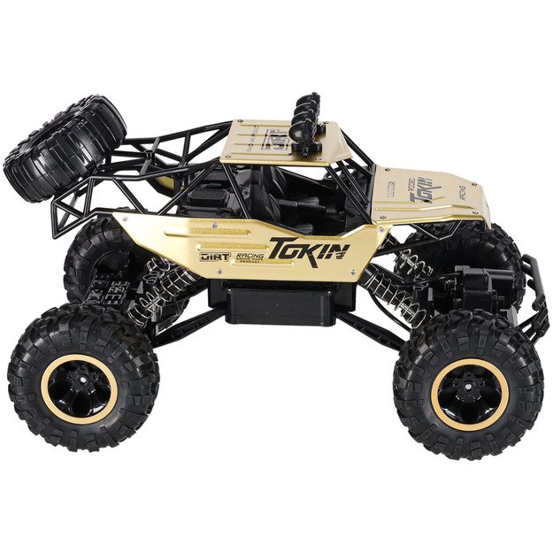 RC automobilis Rock Crawler 1:12 4WD METAL aukso spalvos