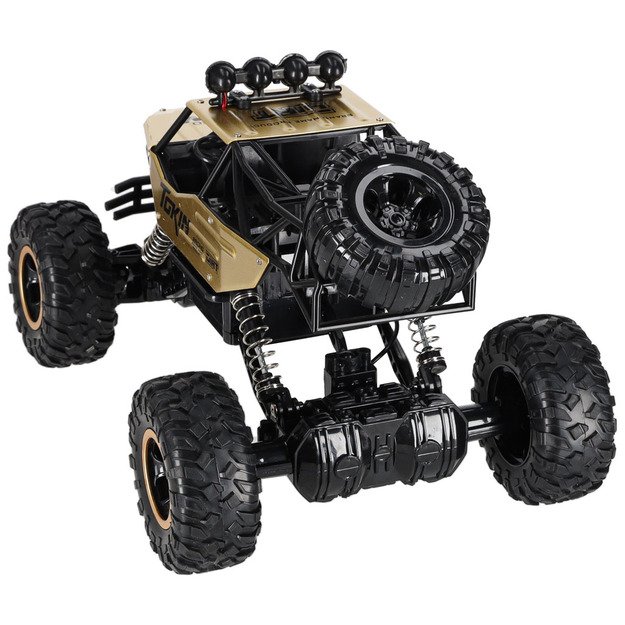 RC automobilis Rock Crawler 1:12 4WD METAL aukso spalvos