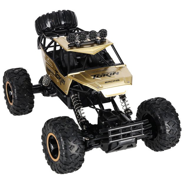 RC automobilis Rock Crawler 1:12 4WD METAL aukso spalvos