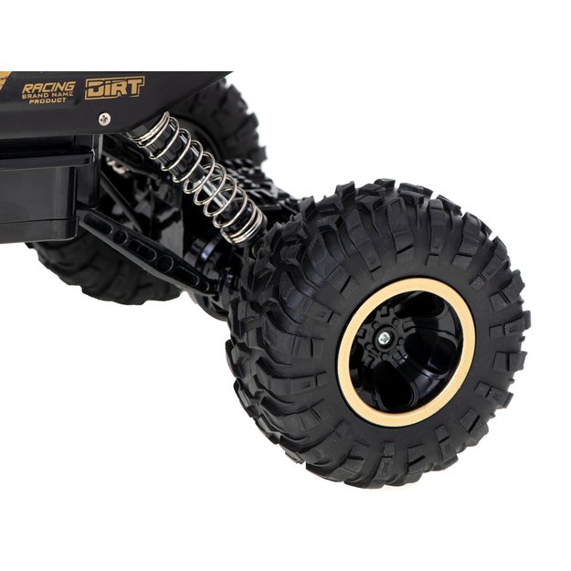 RC automobilis Rock Crawler 1:12 4WD METAL aukso spalvos