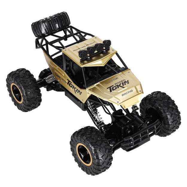 RC automobilis Rock Crawler 1:12 4WD METAL aukso spalvos
