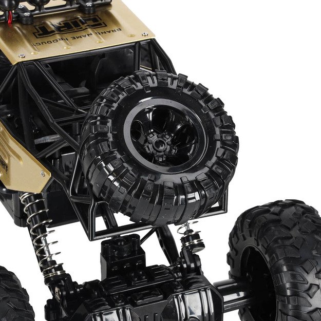 RC automobilis Rock Crawler 1:12 4WD METAL aukso spalvos