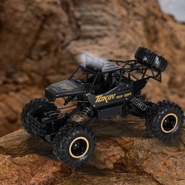 RC automobilis Rock Crawler 1:12 4WD METAL juodas