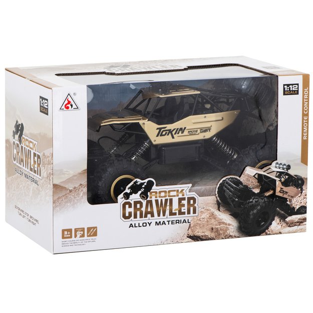 RC automobilis Rock Crawler 1:12 4WD METAL juodas