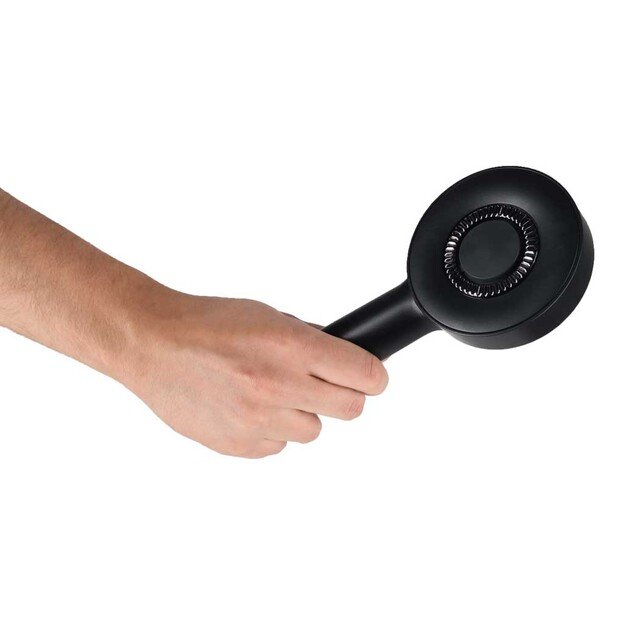 Masažo &scaron;epetys galvos odos masažuoklis aliejaus aplikatorius USB juodas