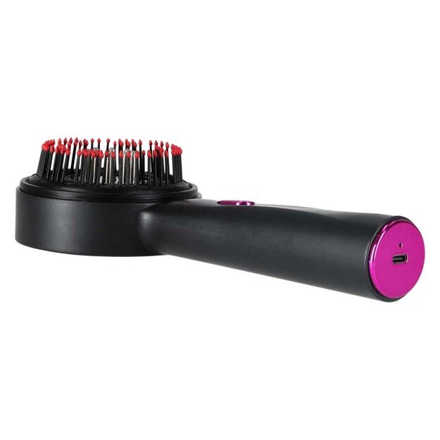 Masažo &scaron;epetys galvos odos masažuoklis aliejaus aplikatorius USB juodas