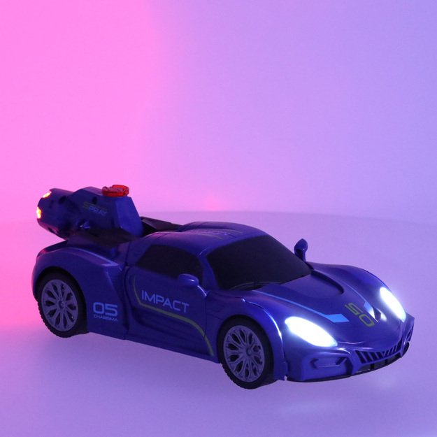 Transformer Revolt TRANSFORMING ROBOT RACER nuotolinio valdymo automobilis mėlynas 7