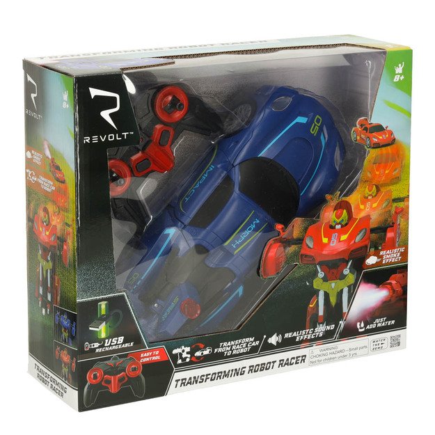 Transformer Revolt TRANSFORMING ROBOT RACER nuotolinio valdymo automobilis mėlynas 9
