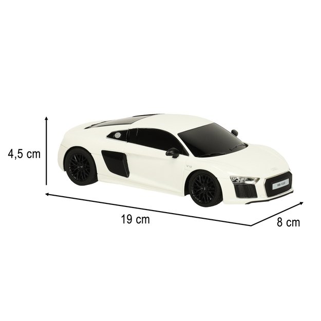 Rastar 72300 Audi R8 2015 nuotolinio valdymo automobilis 1:24 baltas 6