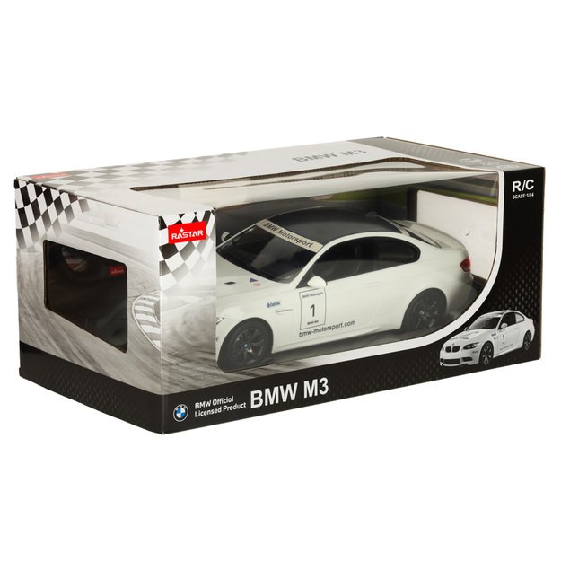 Rastar 48000 BMW M3 1:14 nuotolinio valdymo automobilis baltas 8
