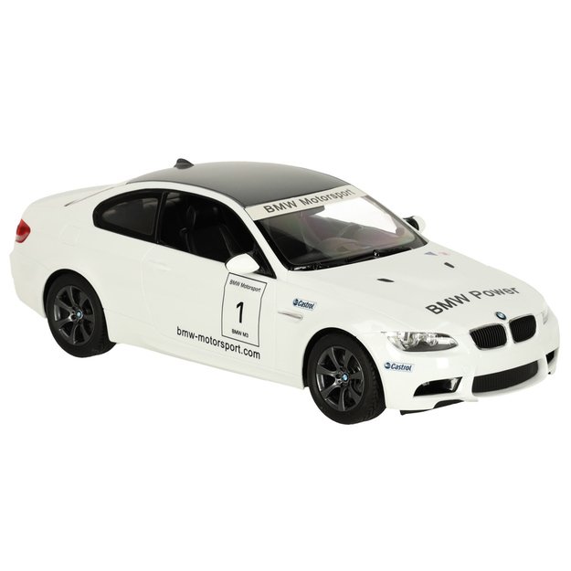 Rastar 48000 BMW M3 1:14 nuotolinio valdymo automobilis baltas 1