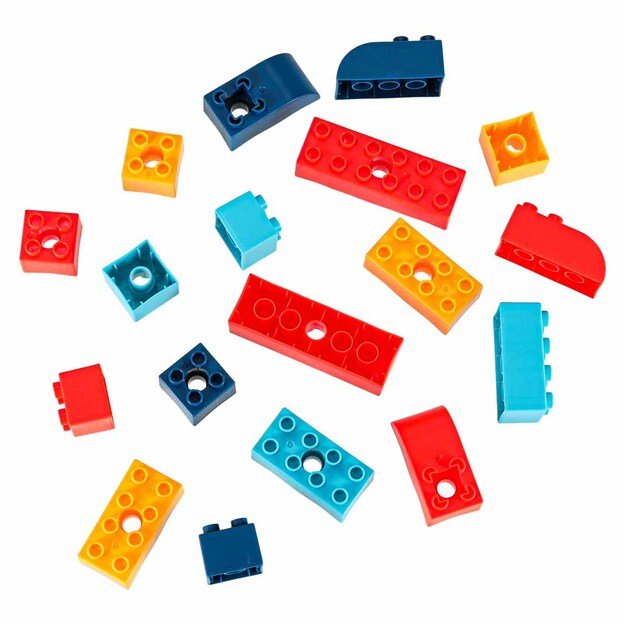 Statybinės kaladėlės, judančios su varikliu 116 vnt.