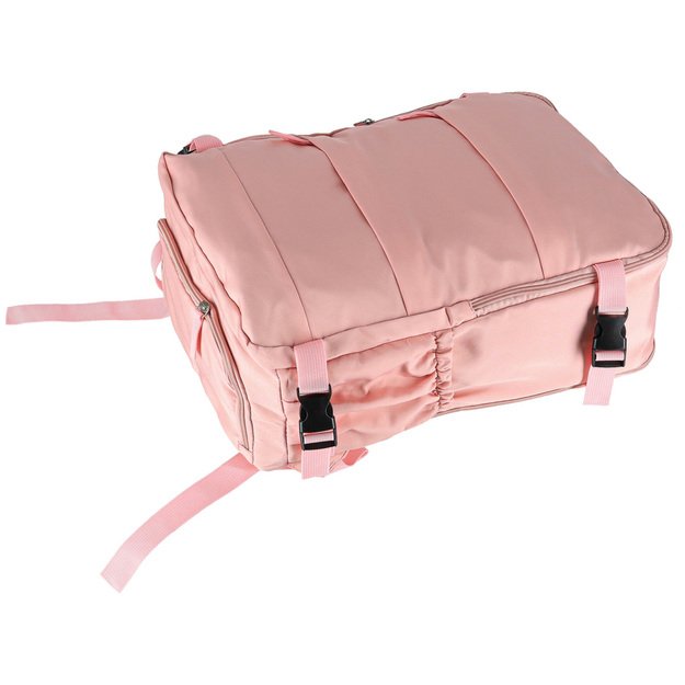Bagažo kelioninė kuprinė rožinė 45x30 cm