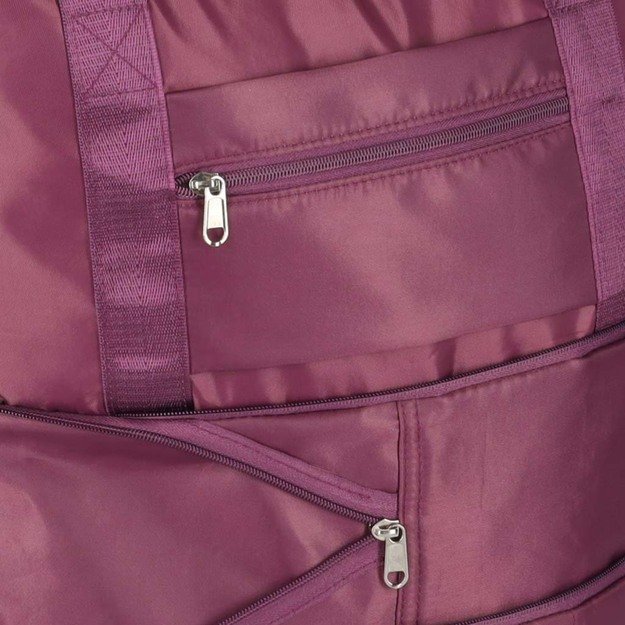 Kelioninis krep&scaron;ys ant ratukų sulankstomas kelioninis erdvus 3 dydžių violetinis