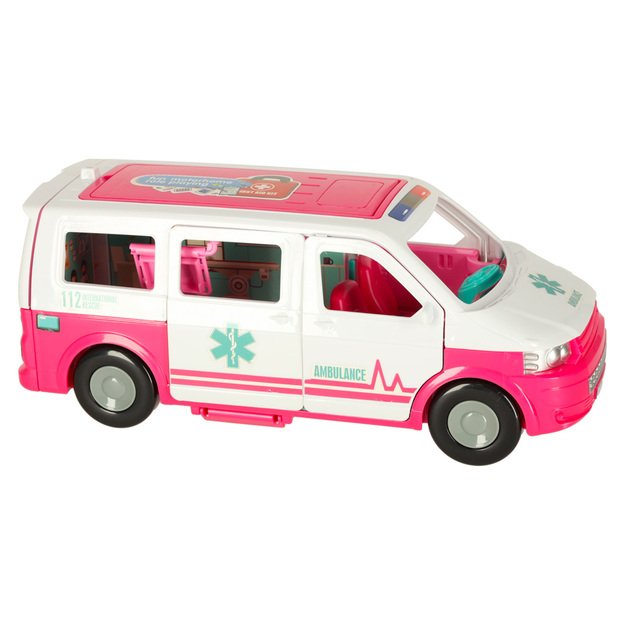 Greitosios pagalbos automobilis, mobiliosios ligoninės lėlės priedai