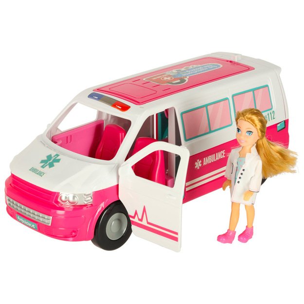 Greitosios pagalbos automobilis, mobiliosios ligoninės lėlės priedai