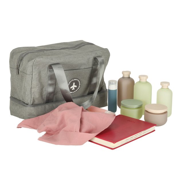 Kelioninis krep&scaron;ys rankiniam bagažui 39 x 18 x 30 cm pilkos spalvos