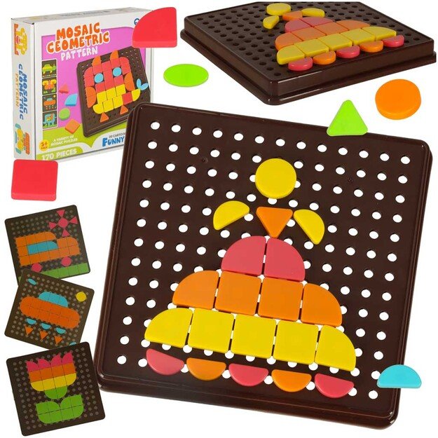 Geometrinės mozaikos kūrybinės dėlionės formos 170 dalių