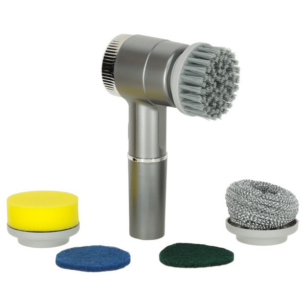 Elektrinis valymo &scaron;epetys 5in1 vonios kambario grindų skiediniui baseinas LED