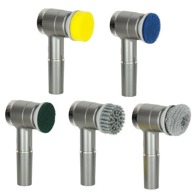 Elektrinis valymo &scaron;epetys 5in1 vonios kambario grindų skiediniui baseinas LED