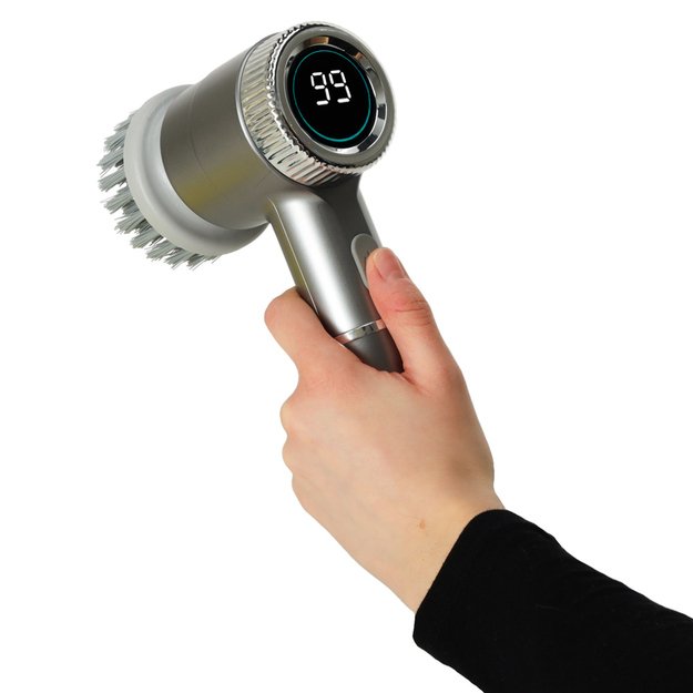 Elektrinis valymo &scaron;epetys 5in1 vonios kambario grindų skiediniui baseinas LED