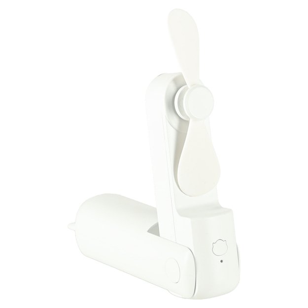 Stalinis ventiliatorius mini rankinis sulankstomas ventiliatorius ne&scaron;iojamas USB baltas