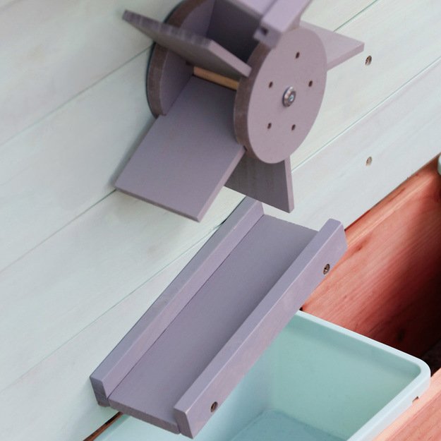 LULILO Sablo medinė smėlio dėžė su besisukančiu stogu