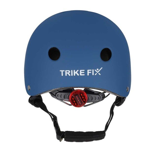 Trike Fix vaiki&scaron;kas dviratininko &scaron;almas reguliuojamas LED M 55-58cm tamsiai mėlynas