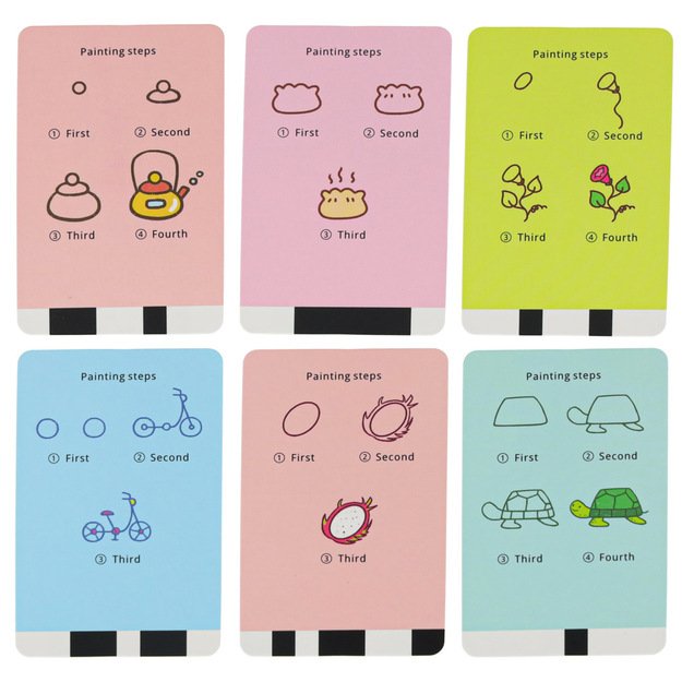 Edukacinis robotas interaktyvus mokymasis pie&scaron;ti ra&scaron;ymo fiche rinkinys žymekliai oranžinė