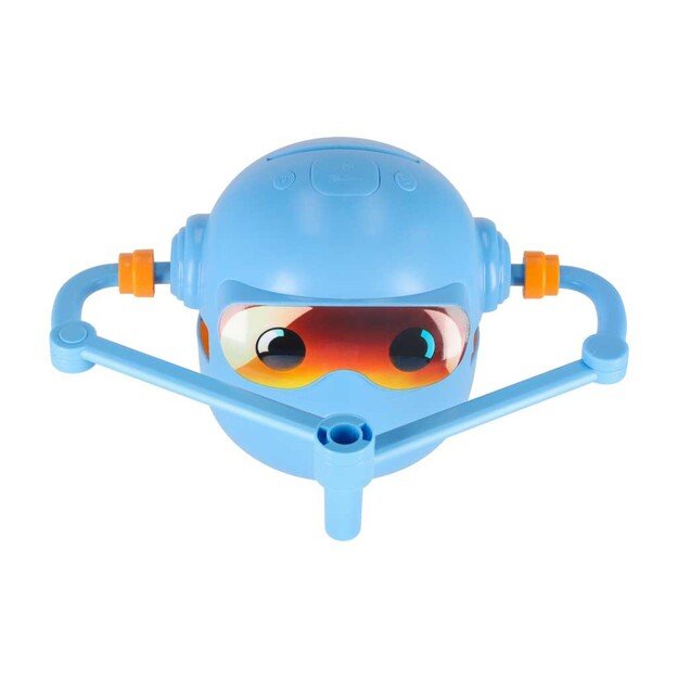 Interaktyvus mokomasis robotas-žaislas, mokantis pie&scaron;ti flomasteriais mėlynos spalvos