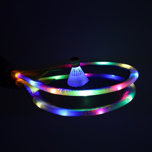 LED &scaron;viečiančios teniso raketės + smiginis