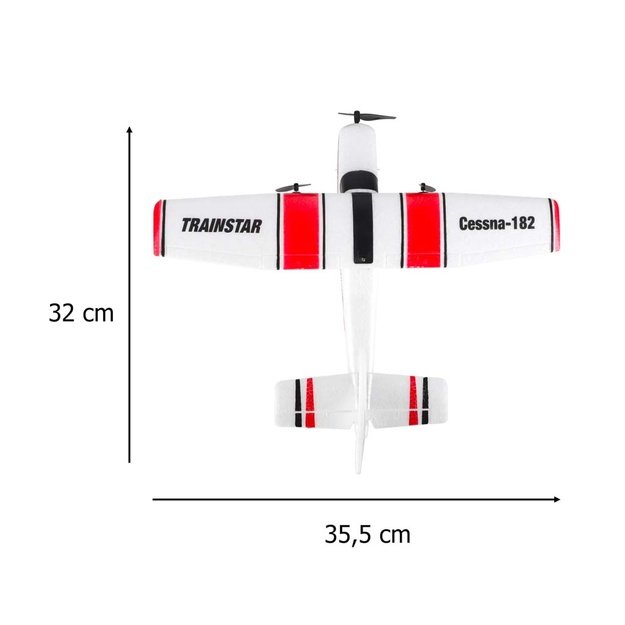 Nuotoliniu būdu valdomas  Cessna 182  sklandytuvas aerobatas 2,4 GHz orlaivis