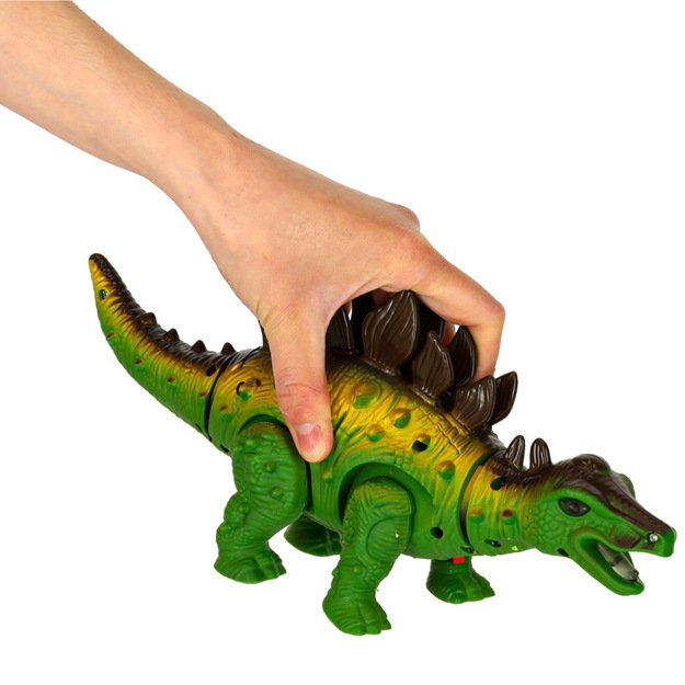 Nuotoliniu būdu valdomas dinozauras RC Stegozauras eina šviečia riaumoja 18